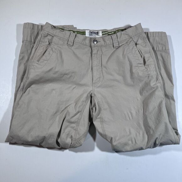Mountain Khaki All Mountain Pants Organic Cotton Relaxed Fit Outdoor Men's 34x30 - Picture 4 of 14